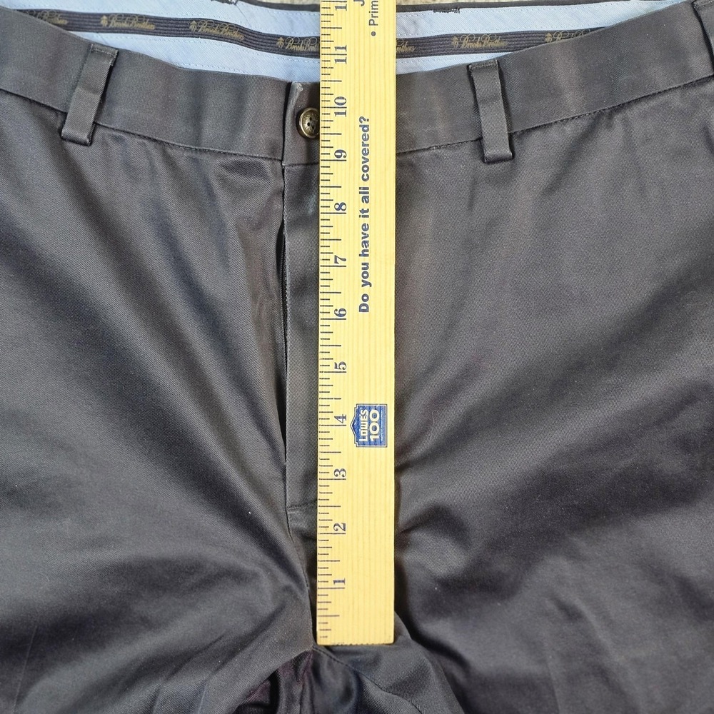 Brooks Brothers Clark Fit Advantage Chino Pants Mens 34x30 Gray Stretch - Picture 6 of 11